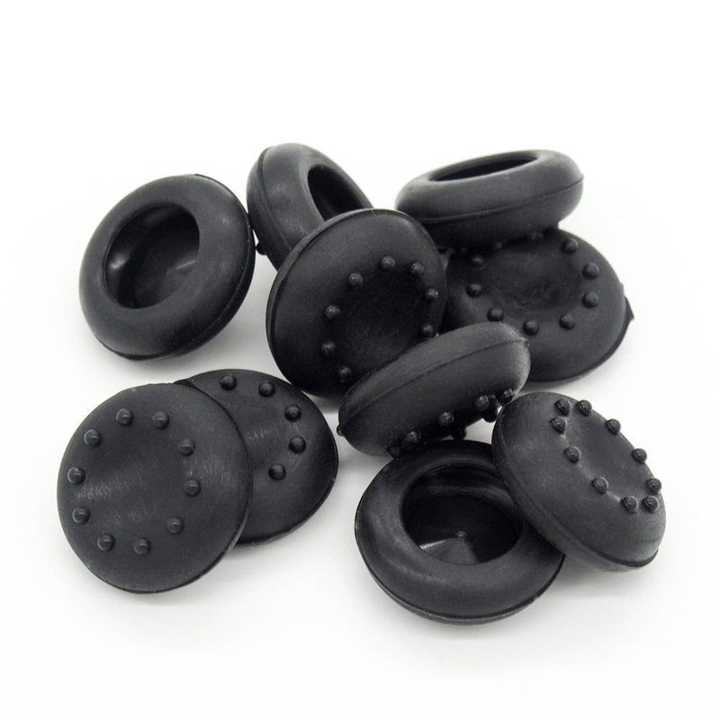 Ambertown 10 x Analog Controller Thumb Stick Grips Thumbsticks Joystick Cap Cover for PS4 PS3 for Xbox 360 Xbox One (Black) - Image 1